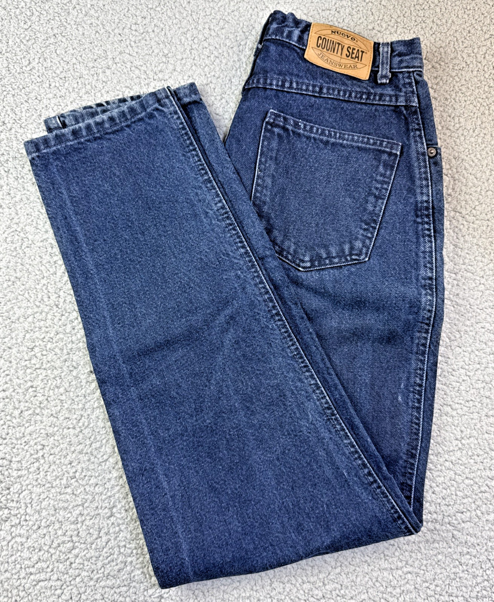 Nuovo County Seat Slim Fit Blue Denim Jeans Straight Leg 3/14R Sz 27-28 X 31